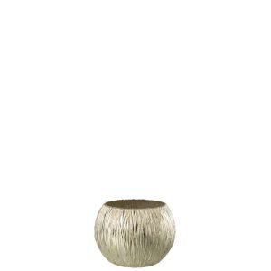 TEALIGHT HOLDER GLASS SILVER EXTRA SMALL