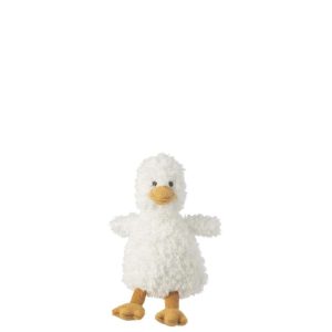 DUCK STANDING POLYESTER WHITE/YELLOW SMALL