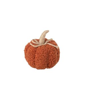 PUMPKIN FABRIC RUST BROWN SMALL