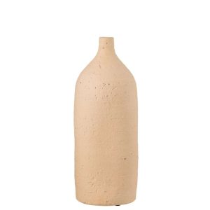 VASE ENYA BOTTLE CERAMIC BEIGE LARGE