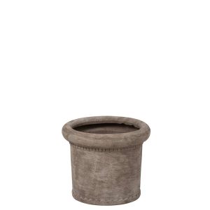 FLOWERPOT STONEWARE GREIGE LARGE