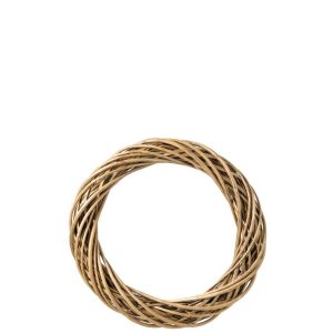 WREATH WICKER NATURAL/GREIGE LARGE