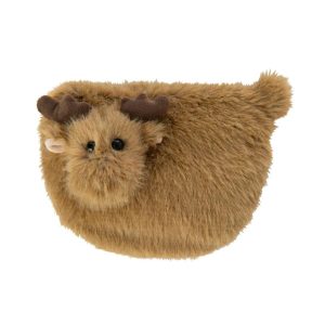 HOT WATER BOTTLE MOOSE POLYESTER CARAMEL/BROWN