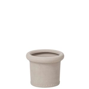 FLOWERPOT STONEWARE WHITE LARGE