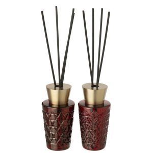 REED DIFFUSER VICTOR & VICTOIRE FRAGRANCE OIL BURGUNDY ASSORTMENT OF 2