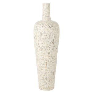 VASE LAUWRA CEMENT WHITE LARGE