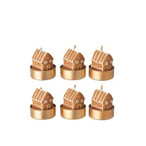 BOX OF 6 CANDLE HOUSE PARAFFIN CAMEL