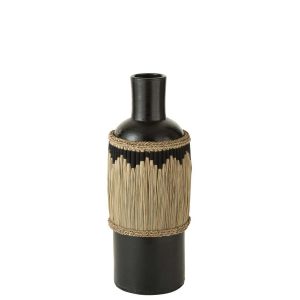 VASE PATTERN TERRACOTA/SEAGRASS BLACK/NATURAL