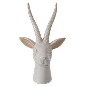 DEER HEAD PORCELAIN ECRU LARGE