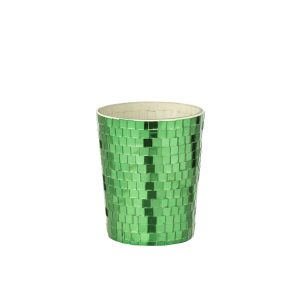 SCENTED CANDLE MIRROR GLASS GREEN