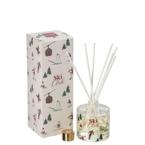 REED DIFFUSER SKI CLUB SOLVENT WHITE/CHRISTMAS RED