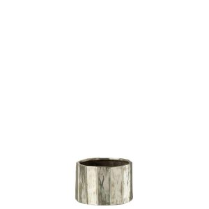 FLOWER POT ARY CLAY SILVER SMALL