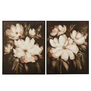 PAINTING FLOWER PINEWOOD MULTI ASSORTMENT OF 2