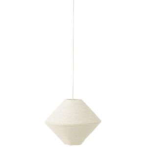 HANGING LAMP UFO RAFFIA WHITE LARGE