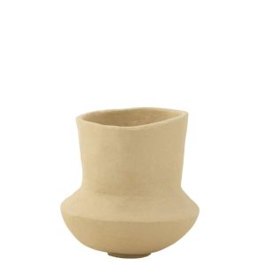 POT ARCHAIC PAPER MACHE NATURAL SMALL