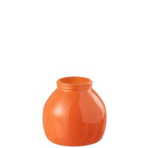 VASE GLASS ORANGE SMALL