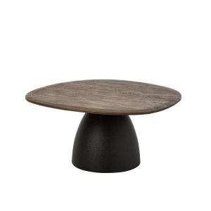 COFFEE TABLE MANGO WOOD DARK BROWN/BLACK