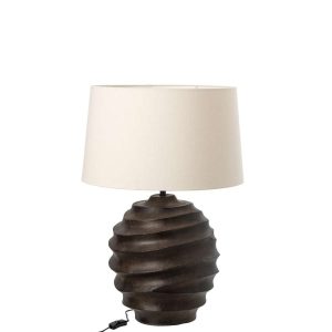 TABLE LAMP ALUMINIUM BROWN