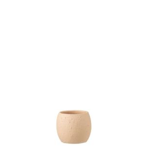 FLOWERPOT ENYA CERAMIC BEIGE SMALL