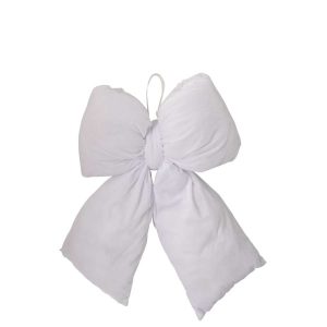 HANGER BOW VELVET WHITE LARGE
