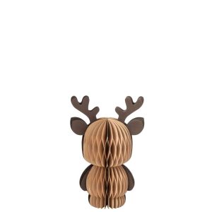 REINDEER PAPER CAMEL/DARK BROWN MEDIUM