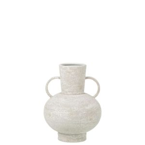VASE HANDLE IRON WHITE MEDIUM