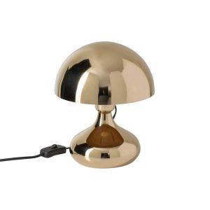 TABLE LAMP SHINY ROUND METAL GOLD