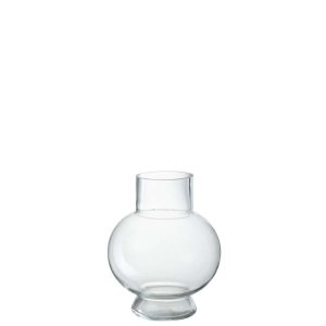 VASE BALL GLASS TRANSPARENT SMALL