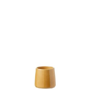 FLOWERPOT ROUND CERAMIC OCHRE EXTRA SMALL