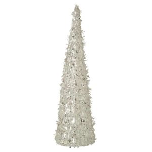 CONE TINSEL POLYESTER SILVER LARGE