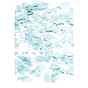 PACK OF SEQUIN FISH PET LIGHT BLUE