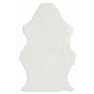 FLOOR MAT SHEEP FAKE FUR WHITE