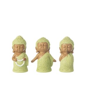 MONK CHAIN POLYRESIN MINT GREEN ASSORTMENT OF 3