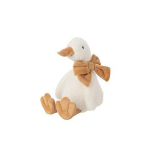 DUCK POLYESTER WHITE/APRICOT SMALL