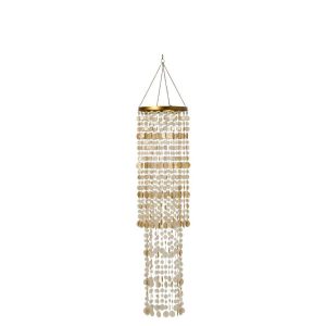 LAMP SHADE BEADS GOLD MEDIUM