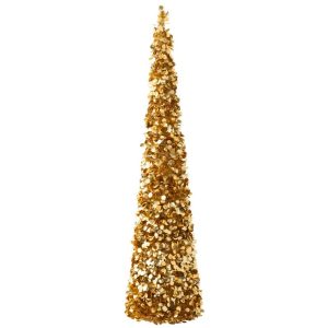 TREE SPARKLING POLYSTYRENE GOLD EXTRA LARGE