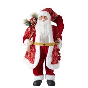 SANTA CLAUS SYNTHETIC CHRISTMAS RED LARGE