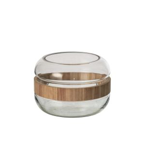 VASE CIRCLE GLASS NATURAL/TRANSPARENT