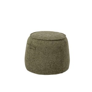 POUFFE ALEX PLYWOOD/FABRIC GREEN