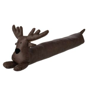 DRAUGHT EXCLUDER REINDEER PU DARK BROWN