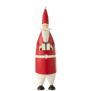 SANTA GIFT IRON WHITE/RED LARGE