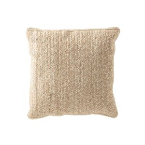 CUSHION MIAMI OUTDOOR POLY NATURAL/WHITE