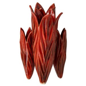 VASE CLAY RED