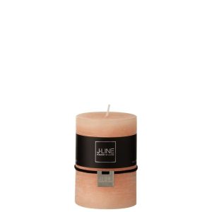 CYLINDER CANDLE  PEACH M 39H