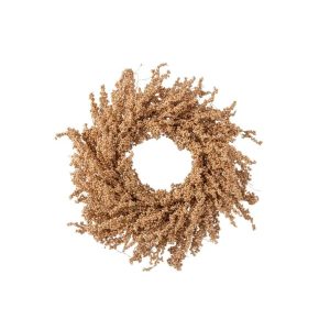 WREATH BERRIES FOAM GOLD