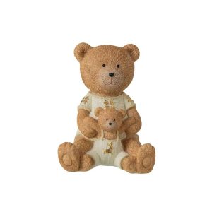 PIGGY BANK DAD + BABY BEAR POLYRESIN CAMEL