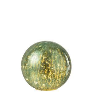 BALL LED GLASS GREEN LARGE