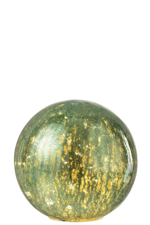 BALL LED GLASS GREEN LARGE