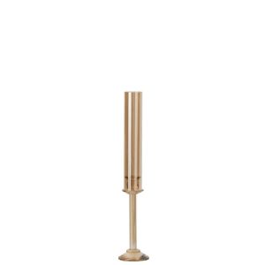 CANDLE HOLDER CRYSTAL GOLD