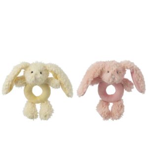RABBIT RING POLYESTER PINK/YELLOW ASSORTMENT OF 2